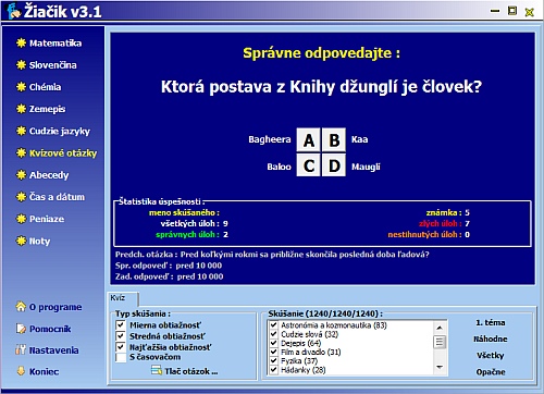 Žiačik — ukážka